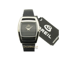 BREIL lady quarzo acciaio cinturino pelle nera 2519251076 new